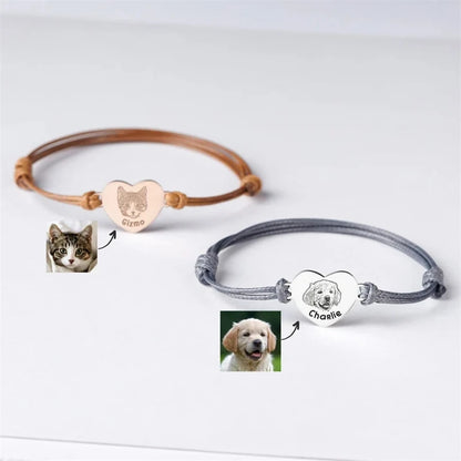 Pulsera “Lleva a tu mejor amigo” Foto de mascota personalizado