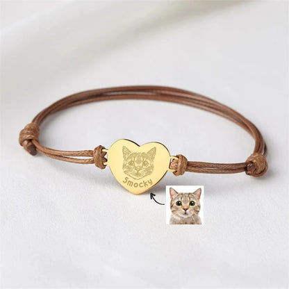 Pulsera “Lleva a tu mejor amigo” Foto de mascota personalizado