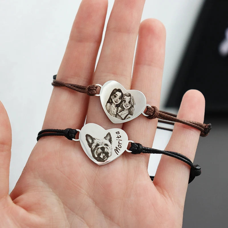Pulsera “Lleva a tu mejor amigo” Foto de mascota personalizado