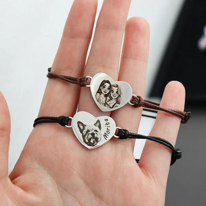 Pulsera “Lleva a tu mejor amigo” Foto de mascota personalizado